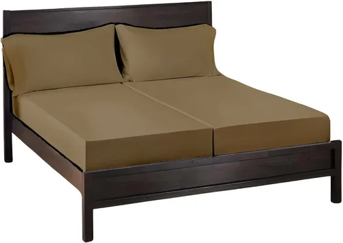 Miniatura 15 de SlumberWell Giza Sheets Twin - Sábanas de 100% algodón egipcio Giza - Juego de 4 piezas - Tamaño individual - Gris oscuro sólido
