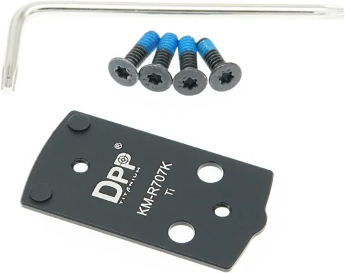 Miniatura 4 de DPP Titanium Adaptador óptico/placa de montaje compatible con MP Shield Plus Kimber R7 Mako Holosun 407K/507K/EPS/EPS Carry