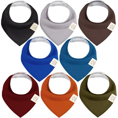 Miniatura 29 de KeaBabies - Juego de 8 baberos tipo bandana para bebés, niñas y niños - Baberos de algodón orgánico para babeo y dentición para recién nacidos