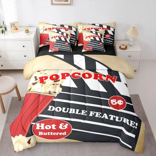 Miniatura 35 de Piano Music 7pcs Comforter King,Musical Notes Bedding Set Kids Girls Boys Teens Room Decor,Retro Graffiti Grey Gold Music Lover Bed in a Multi 11