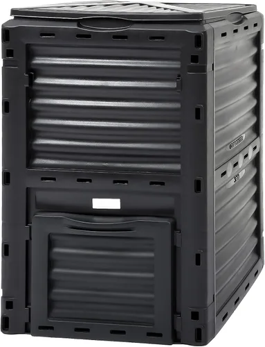Miniatura 9 de YITAHOME Contenedor de compostaje grande para exteriores, caja de compostaje de 80 galones (300 L) con tapa superior a presión y sistema