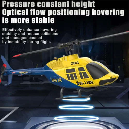 Miniatura 6 de RC ERA A60 Helicóptero - Helicópteros de control remoto para adultos, 1/42 Sacle 2.4G 4CH Gyro Stabilized Aircraft con retención de altitud y flujo