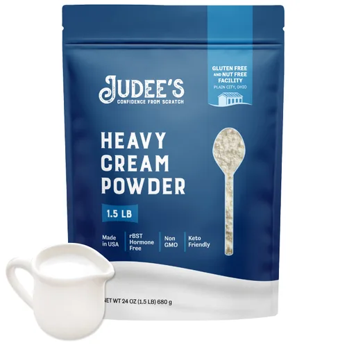 Miniatura 11 de Judee's Gluten Free Crema Espesa en Polvo - Crema para Café en Polvo Apta para Keto - Crema en Polvo Estable en Estantería para Salsas y Sopas
