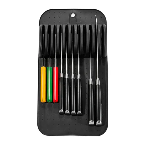 Miniatura 5 de Madesmart Tapete Premium Antimicrobiano Clásico Grande para Cuchillos con Agarre Suave, Cajón Antideslizante, Organización del Hogar de Larga Carbon