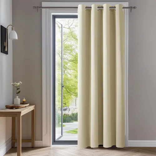 Miniatura 93 de Deconovo Cortina opaca, para oscurecer la habitación Gris claro