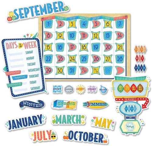 Miniatura 15 de Creative Teaching Press Bold & Bright - Juego de calendario, tablón de anuncios CTP y exhibición para el aula, 67 piezas
