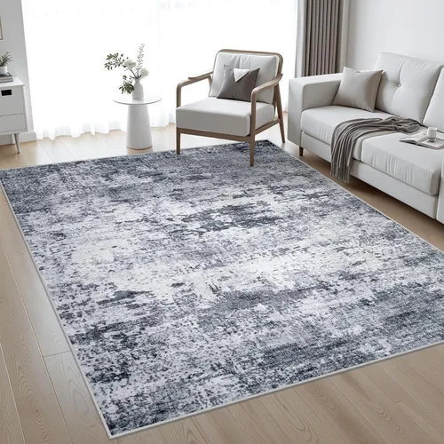 Miniatura 19 de Alfombra lavable de 2 x 3 pulgadas, alfombra de entrada: lavable, moderna, abstracta, suave, fina, antideslizante, resistente a las manchas