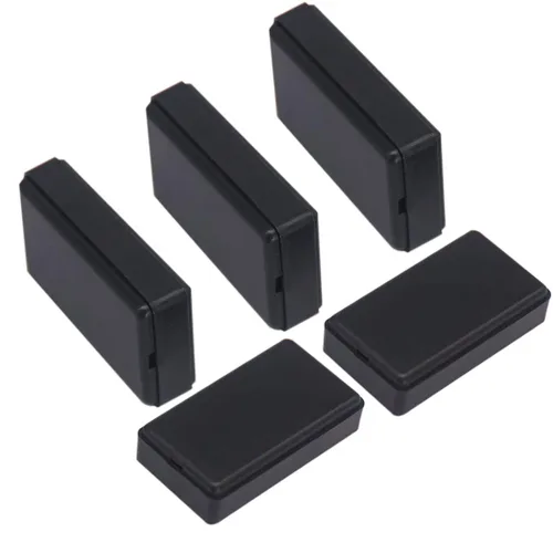 Miniatura 39 de Zulkit 12 cajas de proyecto de plástico ABS para proyectos eléctricos, caja de conexiones de energía, color negro, 1.97 x 1.10 x 0.59 pulgadas