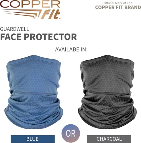 Miniatura 3 de Copper Fit Protector de cara y polaina de cuello unisex para adultos, color carbón