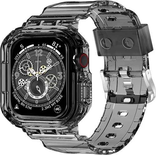 Miniatura 14 de XYF Compatible con correas cristalinas para Apple Watch de 1.929 in, 1.811 in, 1.772 in, 1.732 in, 1.654 in, 1.614 in, 1.575 in, 1.496 in, funda