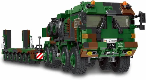 Alemania HX-81 Heavy Transporter Juguetes de construcción WW2 Juguetes Transporte Tanque Camión Bloque de Construcción Ladrillos Regalos para Adultos