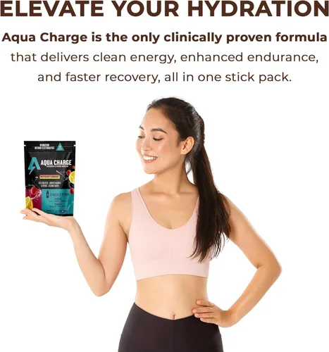 Miniatura 7 de Grab The Gold Aqua Charge - Mezcla de hidratación y bebida vitamínica, electrolitos sin azúcar con vitaminas B, sabor natural, vegano, sin gluten