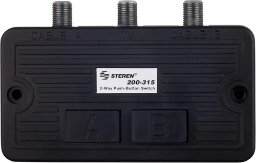 STEREN Divisor coaxial de 2 vías, interruptor de red, interruptor de transferencia manual, cortes abdominales, adaptador de cable HDMI a coaxial