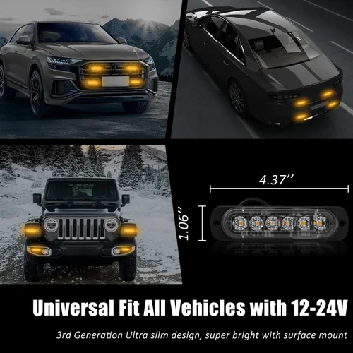 Miniatura 6 de XT Auto - Luz estroboscópica de advertencia (6 luces LED)