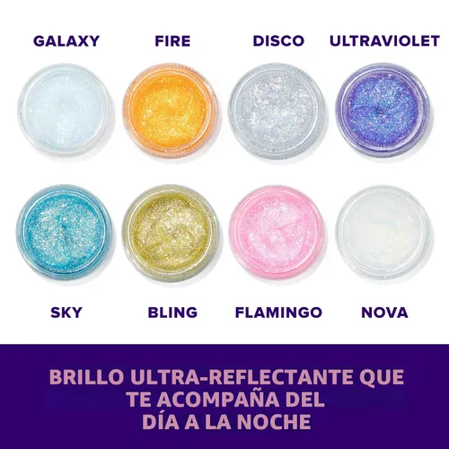 Miniatura 6 de UNICORN SNOT Gel holográfico con purpurina para la cara y el cuerpo Maquillaje de purpurina para las fiestas: Regalos para calcetines y Navidad
