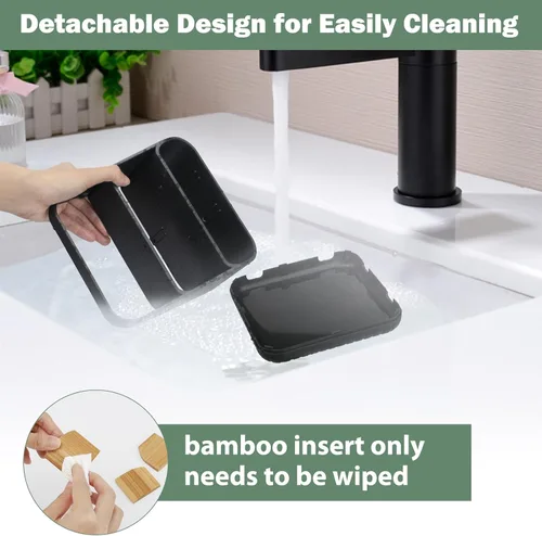 Miniatura 3 de Chintu Portacepillos de dientes para baño, organizador de encimera de baño, soporte eléctrico para cepillado de dientes, 6 ranuras para organización