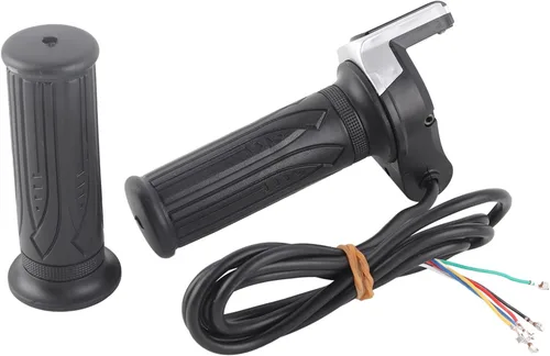 Miniatura 8 de Juego de empuñaduras de acelerador de pantalla LCD impermeable para bicicletas eléctricas, scooters coches (36 V) montaje de manillar duradero