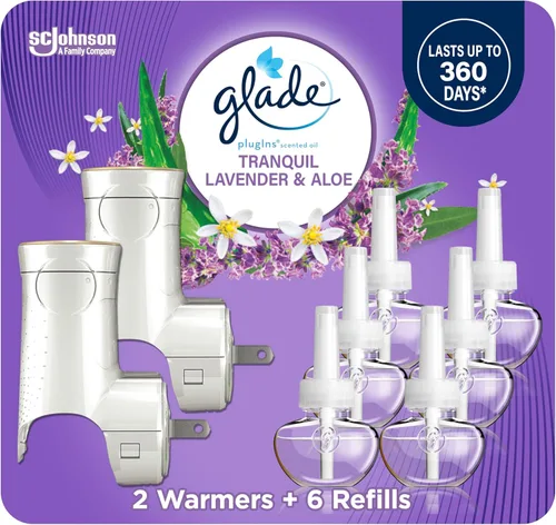 Miniatura 10 de Glade PlugIns - Kit de iniciación de ambientador, aceites esenciales y perfumados para el hogar y el baño, manzana y canela, 4.02 onzas líquidas, 2