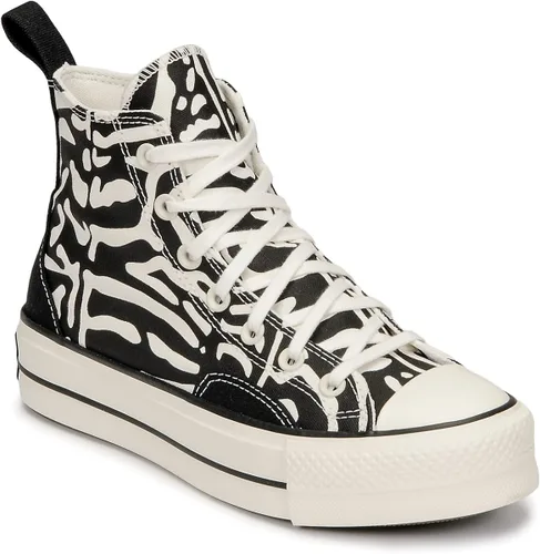 Miniatura 4 de Converse Chuck Taylor All Star - Tenis de plataforma alta unisex con plataforma alta color negrogarceta