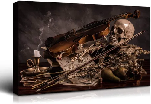 Miniatura 69 de Denozer - Pintura artística de pared de Halloween, impresión artística sobre lienzo para dormitorio, sala de estar, decoración de pared del hogar