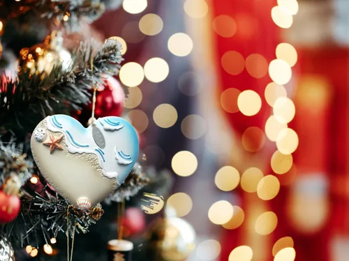 Miniatura 4 de Adornos de playa, adorno de Navidad de playa, conchas marinas, en forma de corazón, adorno costero – Fácil de personalizar en casa – Viene en una