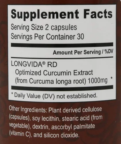 Miniatura 2 de Curcumina Longvida por Nutrivene, Paquete de 2, 1