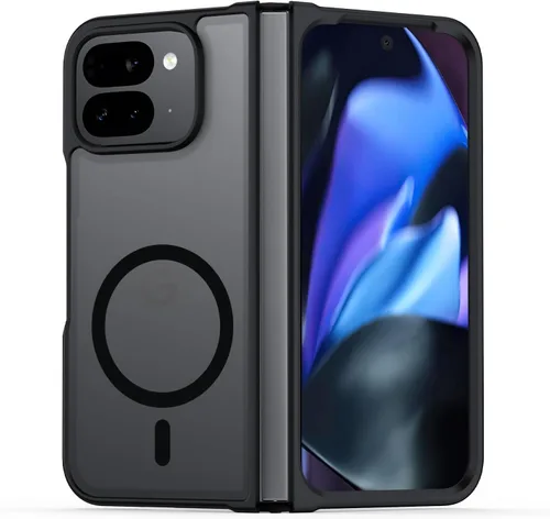 Miniatura 20 de TIANNIUKE Funda Magnética Translúcida Mate Anti-Huellas, Compatible con MagSafe, Ajuste Delgado a Prueba de Golpes Funda Protectora para Teléfono