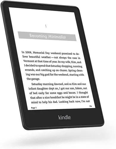 Miniatura 2 de Amazon Kindle Paperwhite Signature Edition (32 GB) seminuevo Pantalla de 6.8", carga inalámbrica, luz frontal autorregulable Pantalla de bloqueo