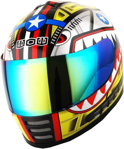 Miniatura 16 de WOW Casco integral para motocicleta, bicicleta urbana BMX MX para niños: HKYB15 Araña roja