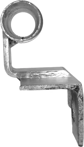 Miniatura 2 de Jake Sales Soporte de riel para puerta rodante/deslizante - Montaje en pared: para tubería de riel de 1-5/8" [parte trasera plana]
