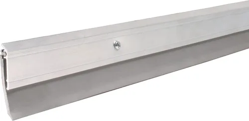 M-D Building Products 05413 Burlete de puerta para todas las estaciones, aluminio resistente y vinilo, ideal para uso residencial y comercial, fácil