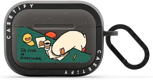 Miniatura 13 de CASETiFY Bounce Airpods Pro (1ª/2.ª generación) - Funda con anillo, negro Kingsnake - carbón mate