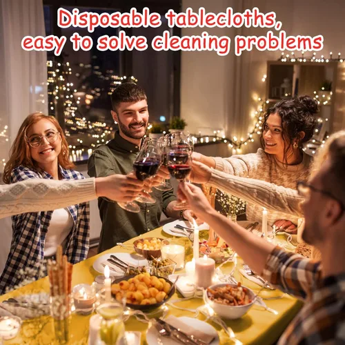 Miniatura 5 de Panelee Paquete de 6 manteles de plástico con diseño de arcoíris, desechables, colores surtidos, manteles rectangulares coloridos para fiesta