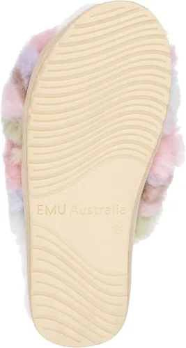 Miniatura 6 de EMU Australia Mayberry Rainbow - Pantuflas de piel de oveja para mujer, Arco iris