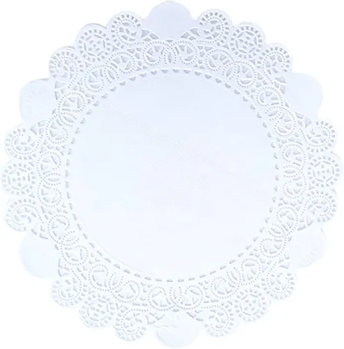Miniatura 44 de 250 piezas de papel redondo de encaje de 3.5 pulgadas de alta calidad, sin polvo, corte limpio, diseño simple: fiesta/regalo/para tartas/decoración