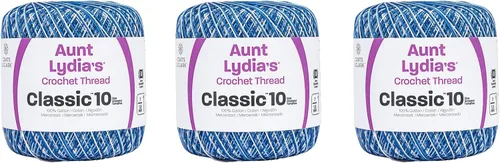 Miniatura 8 de Aunt Lydia Classic Crochet - 3 unidades de 350y/1,049.9 ft - Natural
