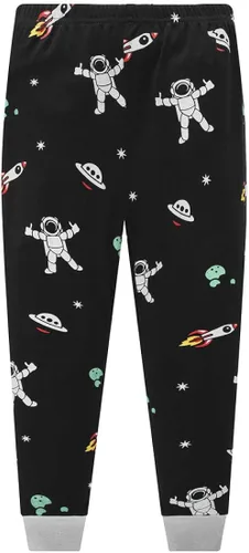 Miniatura 5 de Pijama para niños pequeños de manga larga, 100% algodón, 2 piezas, para niños de 1 a 10 años