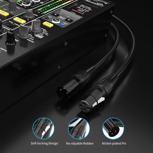 Miniatura 3 de Cable de micrófono XLR macho a hembra de 5 pies (cobre sin oxígeno)