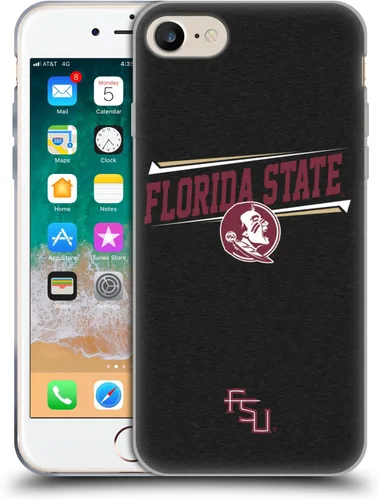 Miniatura 201 de Head Case Designs Funda de gel suave FSU Seminoles de la Universidad Estatal de Florida con licencia oficial compatible con Apple iPhone 13 Pro Max