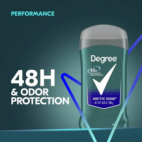 Miniatura 7 de Degree Desodorante original para hombre, 48 horas, protección contra olores, desodorante Arctic Edge para hombres, 3 onzas, paquete doble