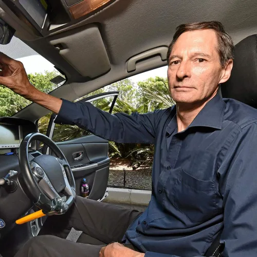 Miniatura 7 de VaygWay Cerradura universal para volante de automóvil, llave de cilindro antirrobo de bloqueo de rueda para automóvil, rotativo antirrobo