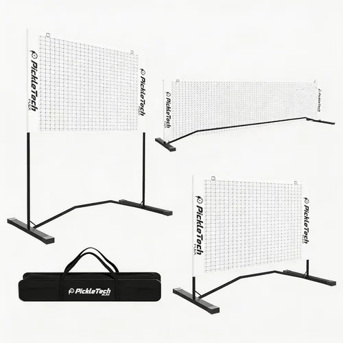 Miniatura 8 de PICKLETECH 4.0 Slim Version Portable Pickleball Nets Outdoor Game 22 FT Pickleball Net-USAPA Regulation Size-Pickle Ball Net System with Carrying