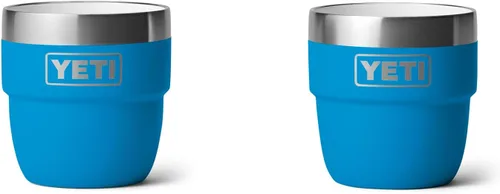 Miniatura 17 de YETI Rambler - Vaso apilable de 4 onzas, acero inoxidable, taza de café/espresso aislada al vacío, 2 unidades Azul marino