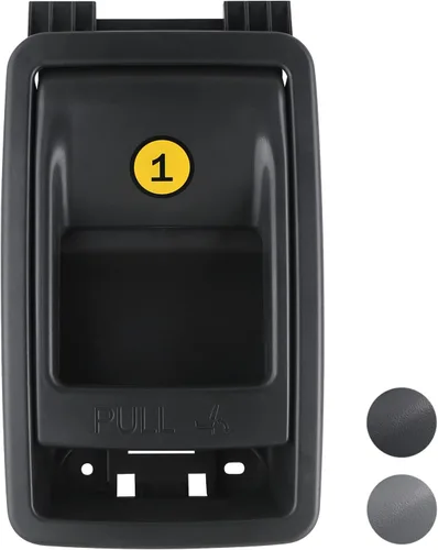TQPONLY Asa de liberación de cierre de asiento plegable | Compatible con Toyota Sienna 11-20 | Reemplaza 75220 72909-08011 (Negro)