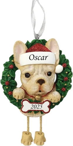 Miniatura 26 de Adorno personalizado para 2025, raza pura de perro Beagle, adorno para árbol de Navidad, decoración profesional personalizada, regalo para cachorro