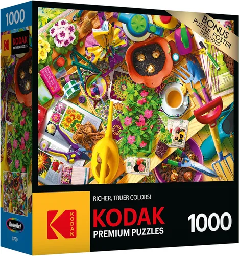 RoseArt - Kodak Premium - Inside The Gardener's Shed - Rompecabezas de 1000 piezas para adultos