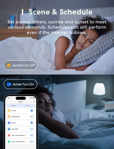Miniatura 3 de MEROSS - Bombilla LED inteligente con WiFi, compatible con Apple HomeKit, Siri, Alexa, SmartThings, E26 multicolor regulable 2700 K-6500 K RGBWW