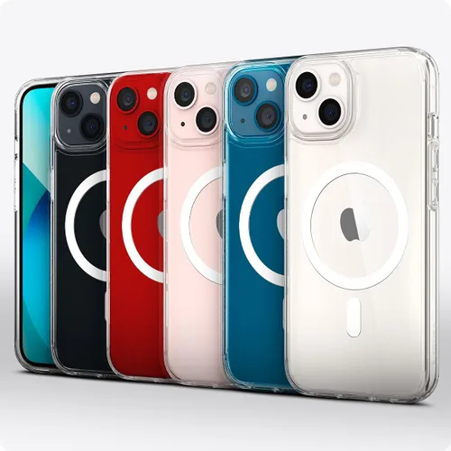 Miniatura 8 de Spigen Funda para iPhone 13 Mini, ultra híbrida MagFit [antiamarilleo] [compatible con Magsafe] - Transparente