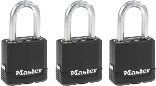 Miniatura 10 de Master Lock Magnum - Candado resistente para exterior de alta resistencia con llave, cuerpo resistente a la intemperie y grillete resistente a
