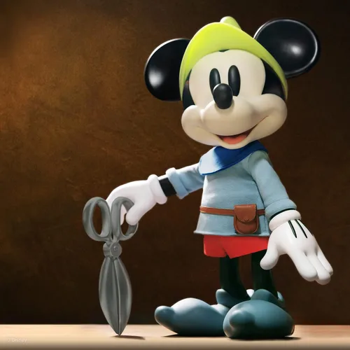 Miniatura 7 de Super7 Brave Little Tailor Mickey Mouse Disney Figura de Reacción Super Size de 16 pulgadas